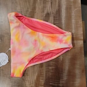 PQ tye die Hugh waist Bathing suit bikini bottom
